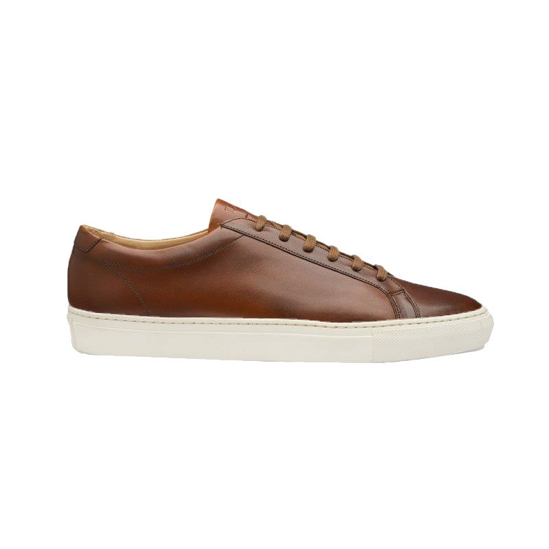Sprint Leather Trainer - Chestnut