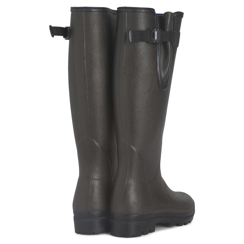 Vierzonord Neoprene Lined Wellington Boot - Marron Foncé