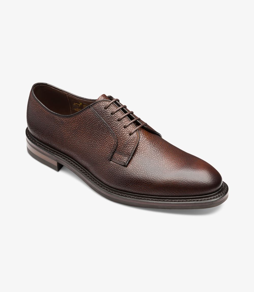 Troon Derby Shoe - Rosewood Grain