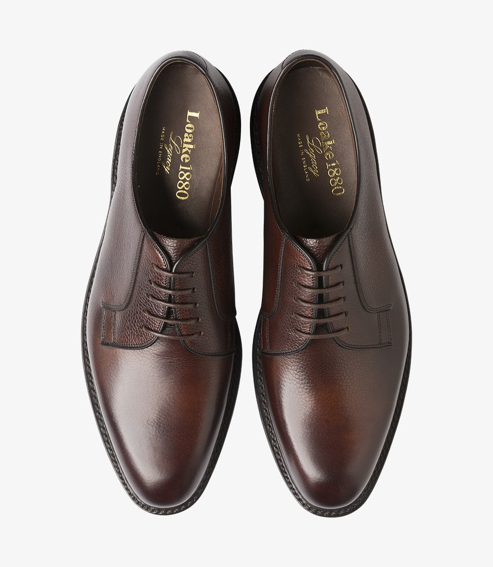 Troon Derby Shoe - Rosewood Grain