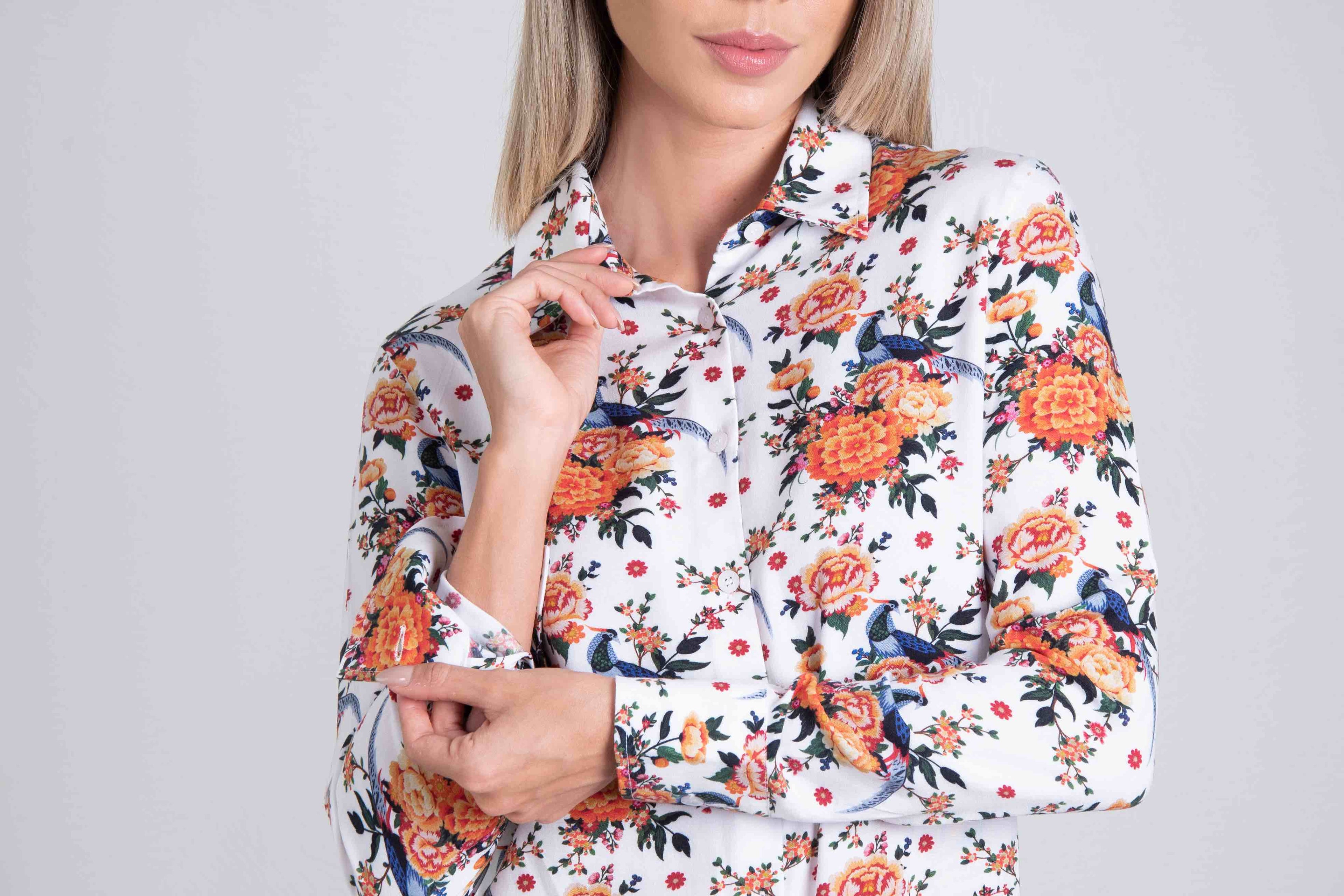 Lydia Shirt - Flower Pheasant