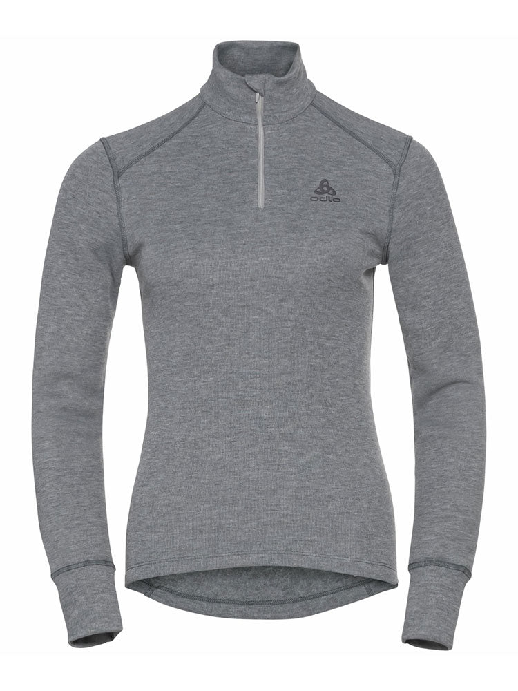 Active Warm Eco Half Zip Turtleneck Base Layer - Steel Grey Melange