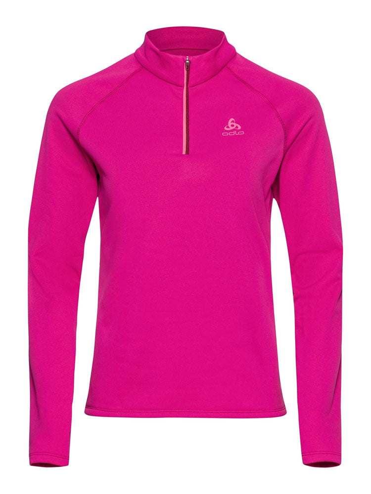 Besso Long Sleeve Half Zip Mid Layer - Festival Fuchsia