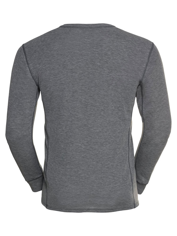 Active Warm Eco Crew Neck for Men - Steel Grey Melange