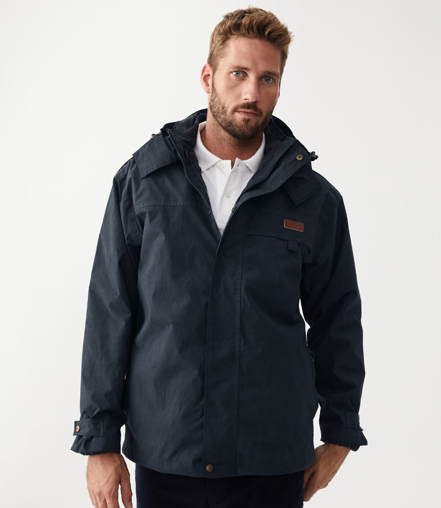 Rockley Jacket - Navy/Ironbark
