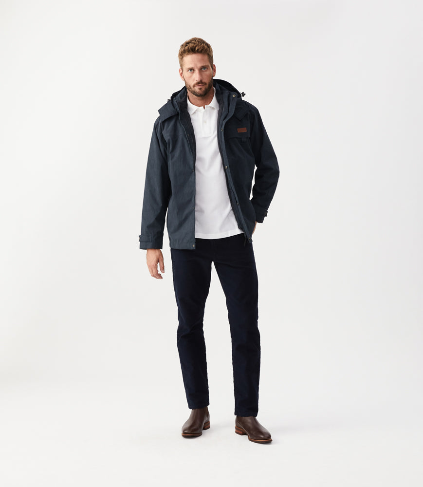 Rockley Jacket - Navy/Ironbark