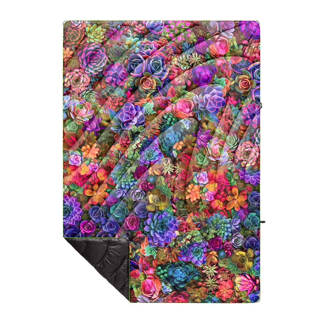 Original Puffy Blanket - Psychedelic Succulents