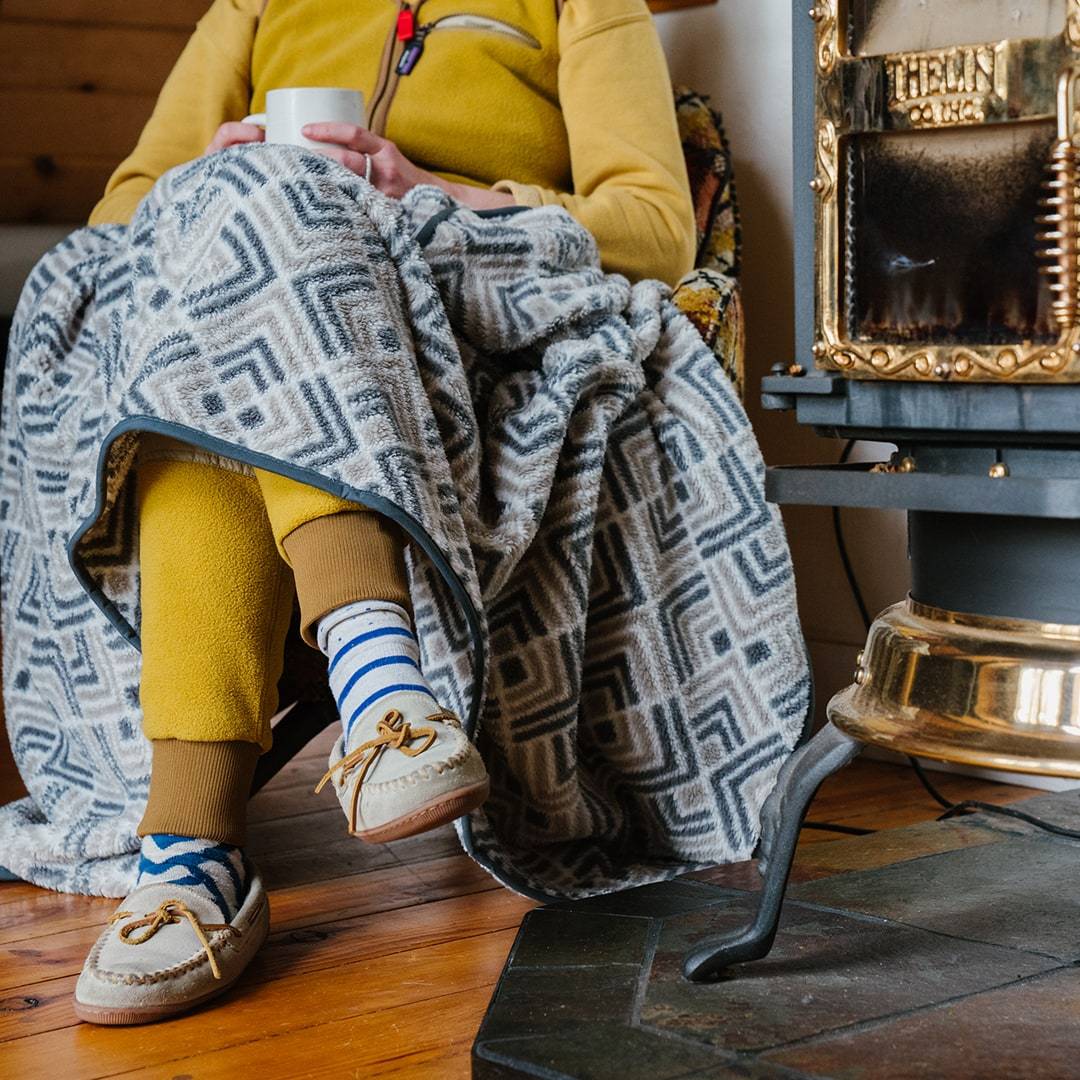 Sherpa Fleece Blanket - Kaleidoscope Stone
