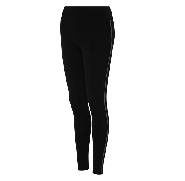 Black leggings with silver stripe hotsell