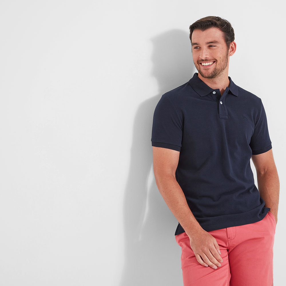 St Ives Tailored Polo Shirt - Navy