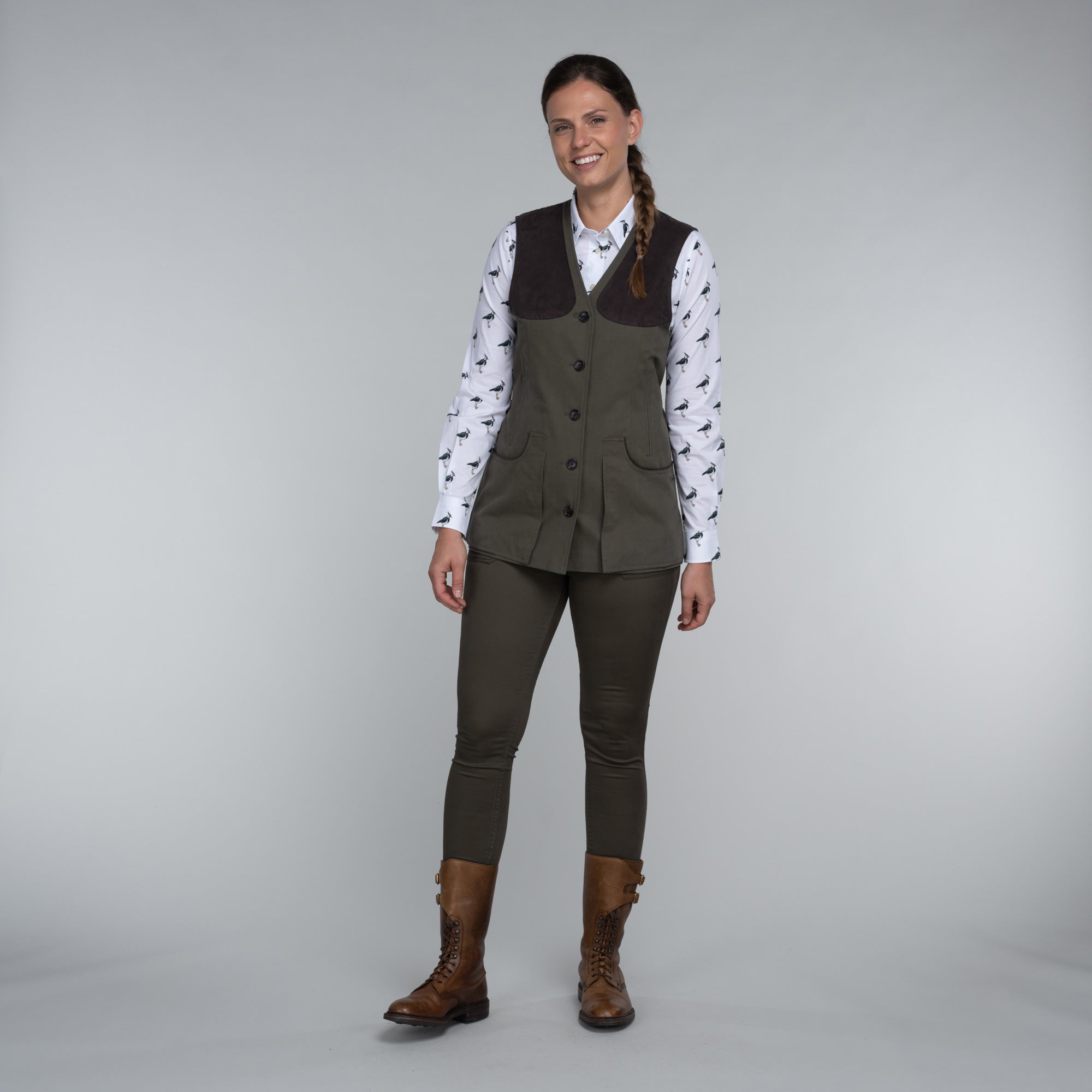 All Season Shooting Vest - Dark Olive