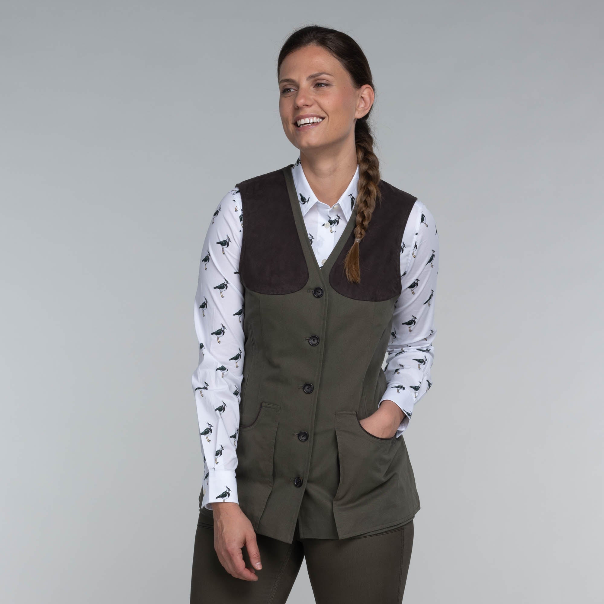 All Season Shooting Vest - Dark Olive
