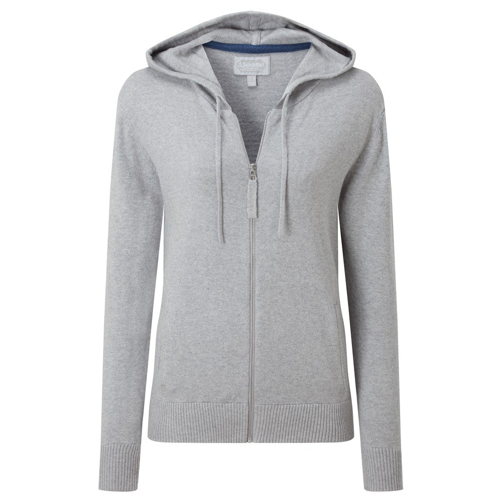 Fowey Knitted Leisure Hoodie - Silver Grey