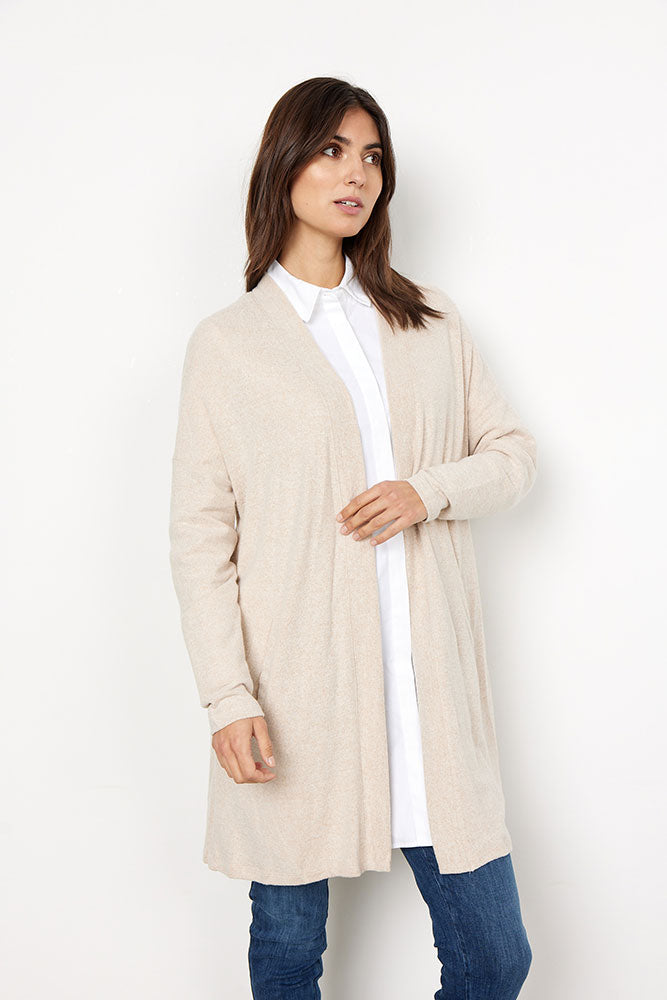 Biara 2 Cardigan - Cream Melange