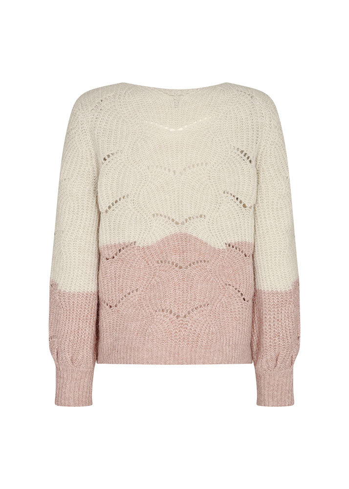Lamar 30 Pullover - Pale Blush Melange Combi