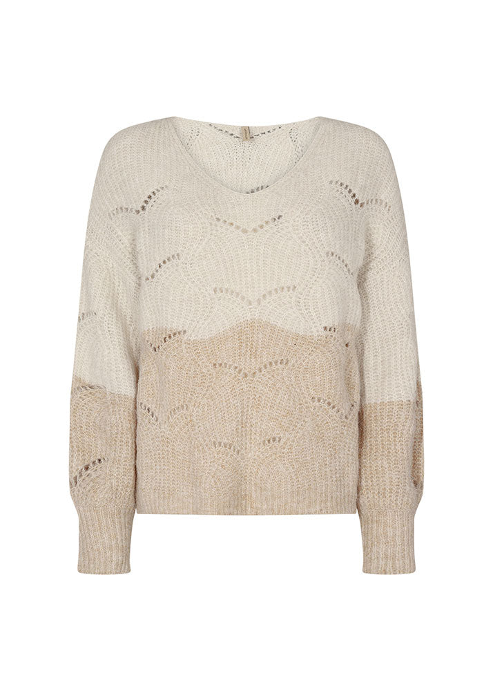 Lamar 30 Pullover - Sand Melange Combi