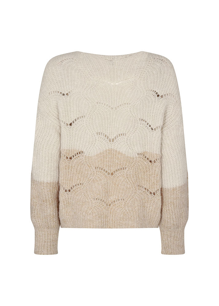 Lamar 30 Pullover - Sand Melange Combi