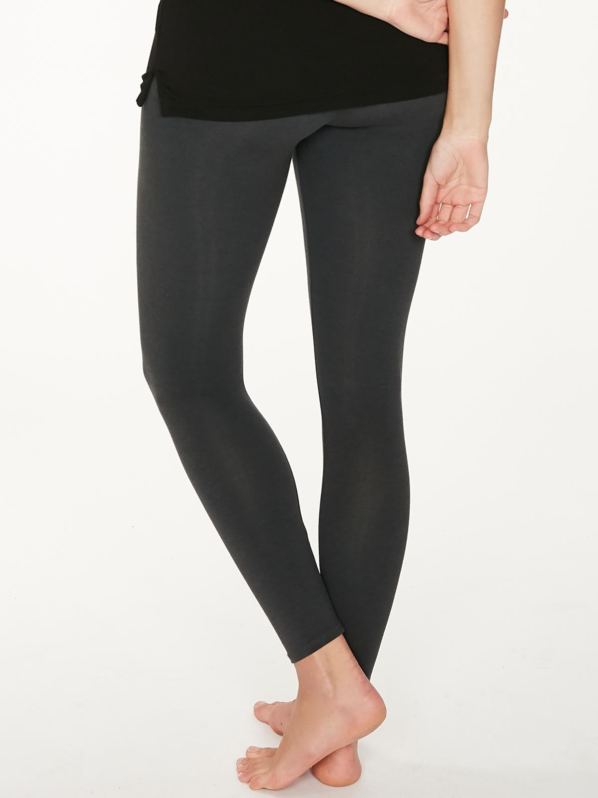 Essential Bamboo Jersey Base Layer Leggings - Pewter
