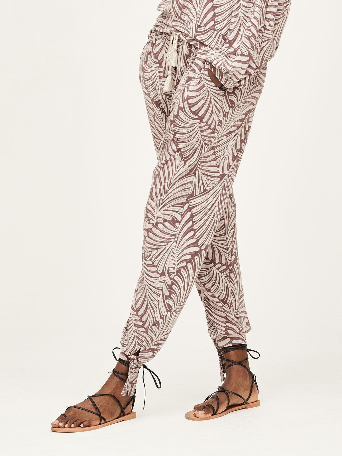 Ivy Palms Tencel Relaxed Joggers - Dark Purple