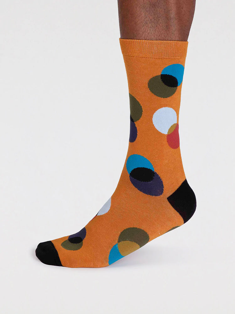 Laurent Gots Organic Cotton Circle Socks - Turmeric Yellow