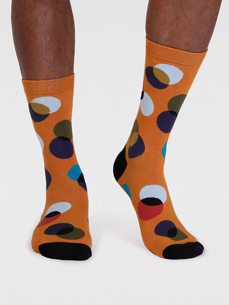 Laurent Gots Organic Cotton Circle Socks - Turmeric Yellow