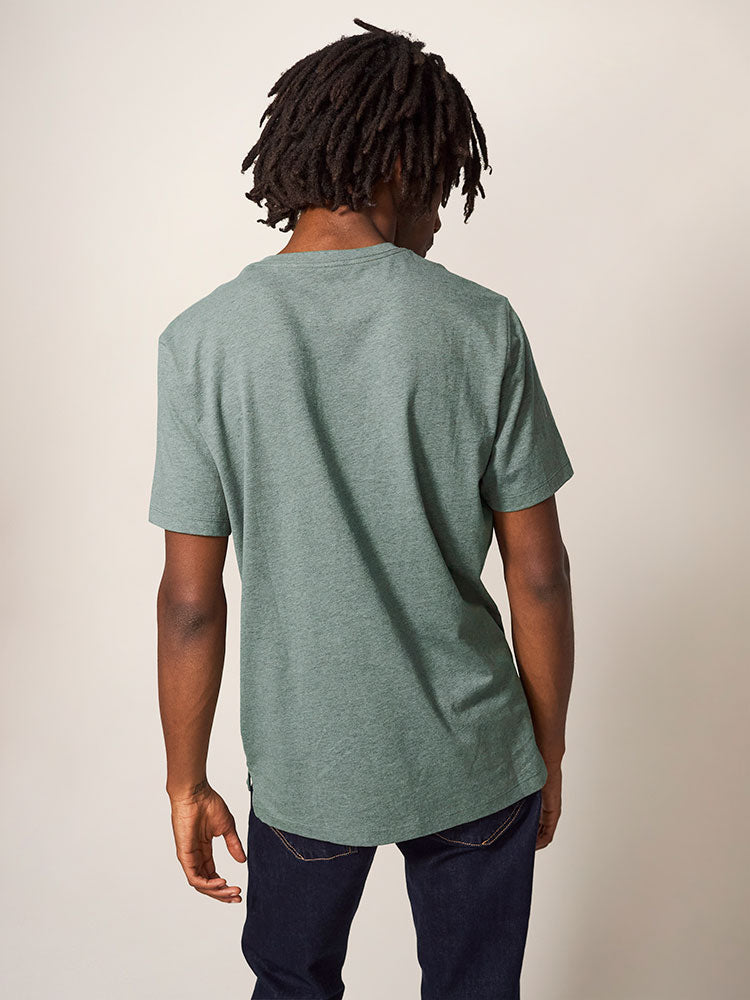Beach Cruiser Graphic Tee - Dusky Green