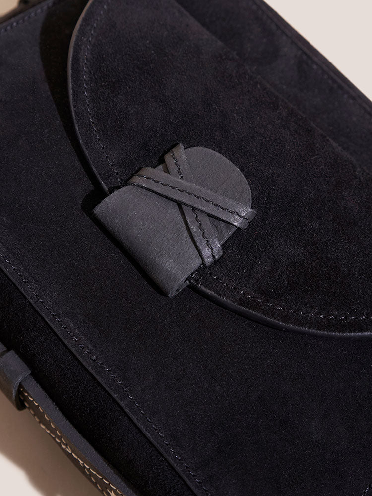 Lola Embroidered Camera Bag - Black Multi