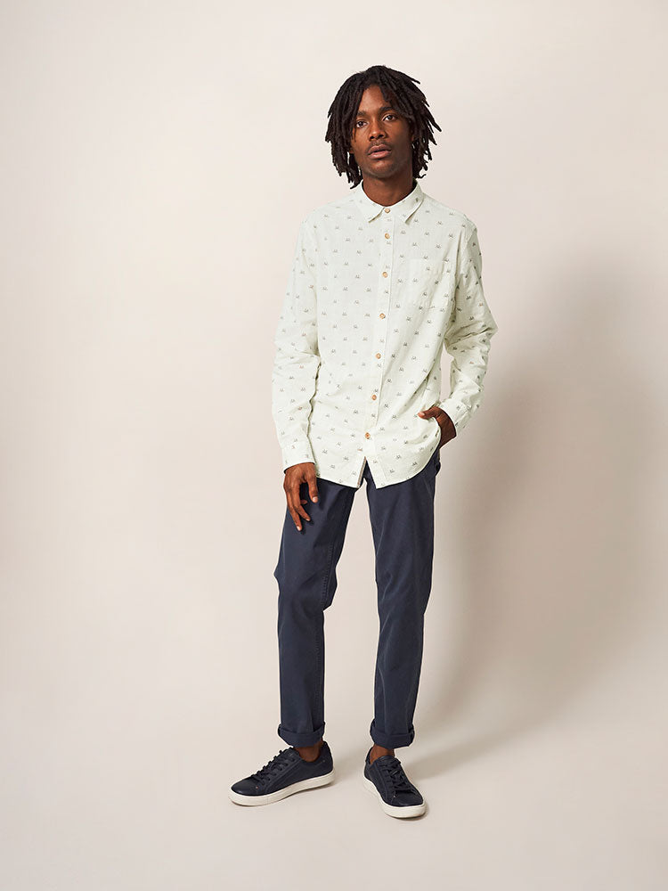 Newton Bike Printed Shirt - Natural Multi