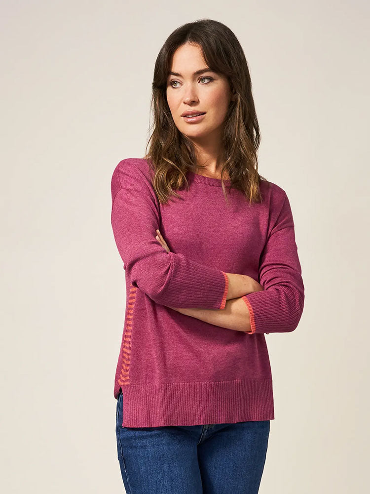 Olive Jumper - Bright Pink