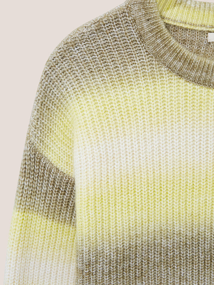 Spring Spacedye Jumper - Green Multi