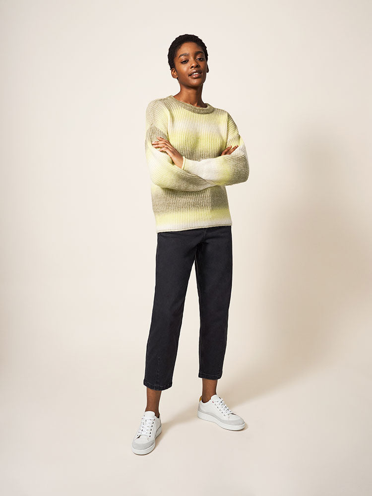 Spring Spacedye Jumper - Green Multi