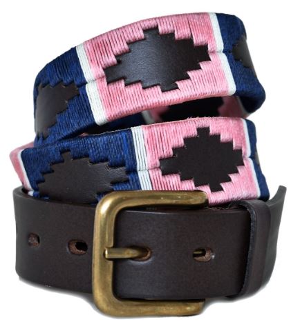 Landmark Pioneros Polo Belt Navy Pink