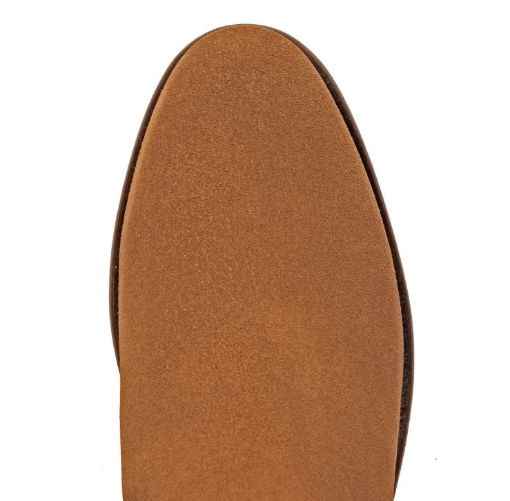 Brogued Chelsea Ankle Boots - Tan