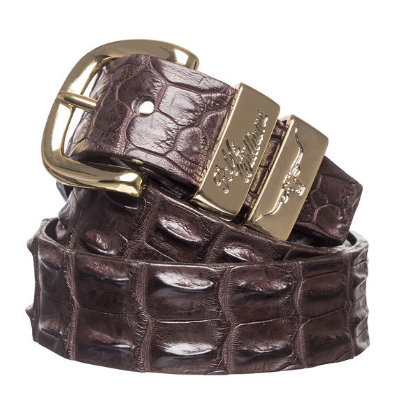 Saltwater Crocodile Belt - Chestnut