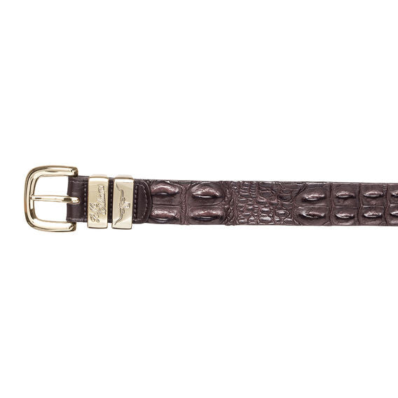 Saltwater Crocodile Belt - Chestnut