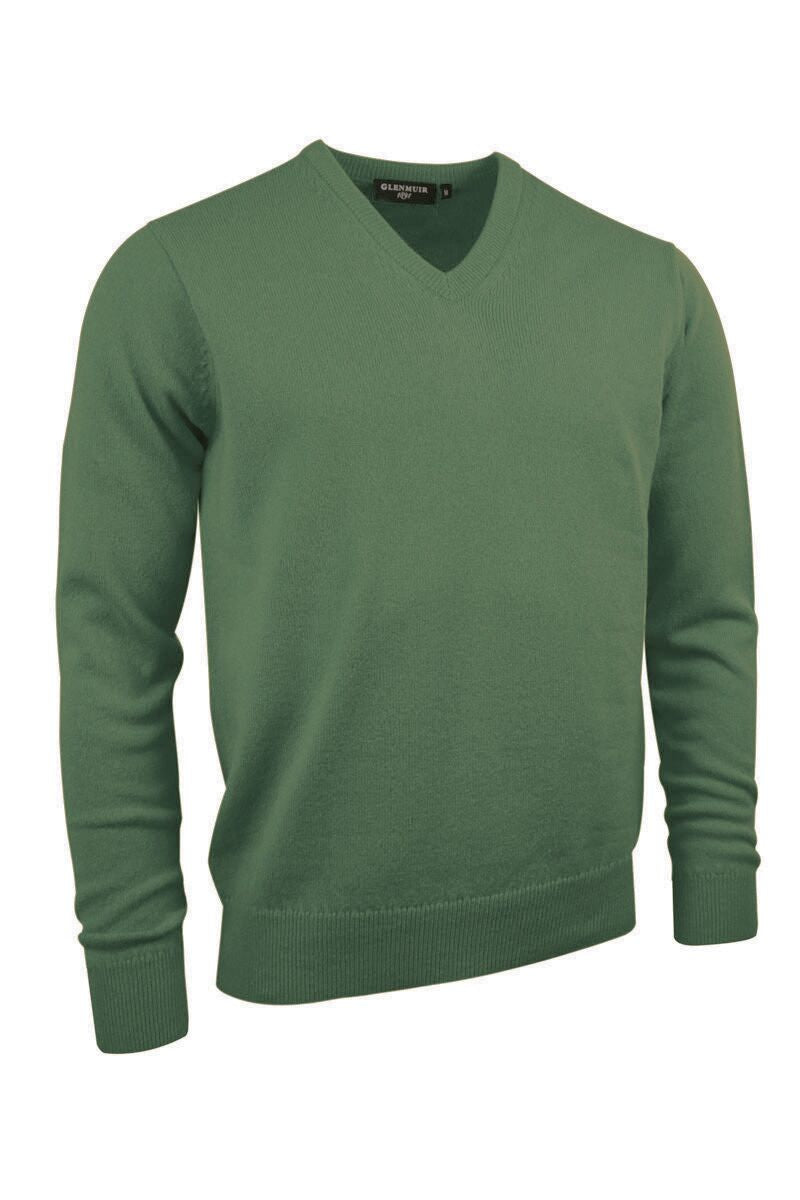 Lomond V Neck Lambswool Sweater - Landscape