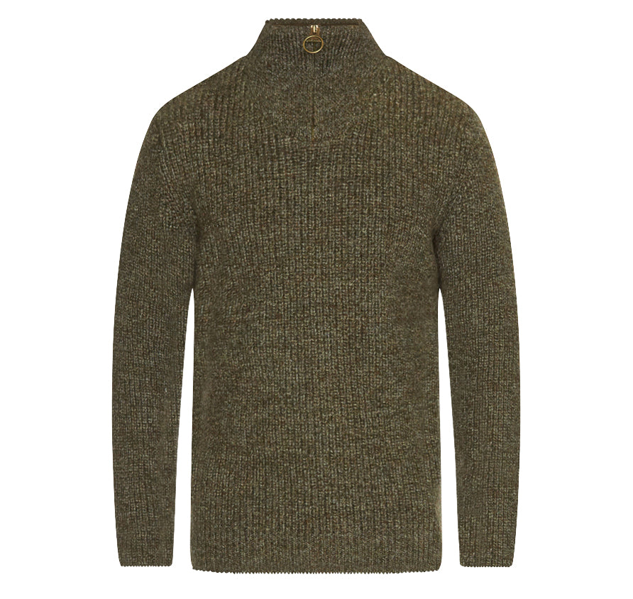 Landmark Barbour New Tyne Half Zip Sweater in Derby Tweed