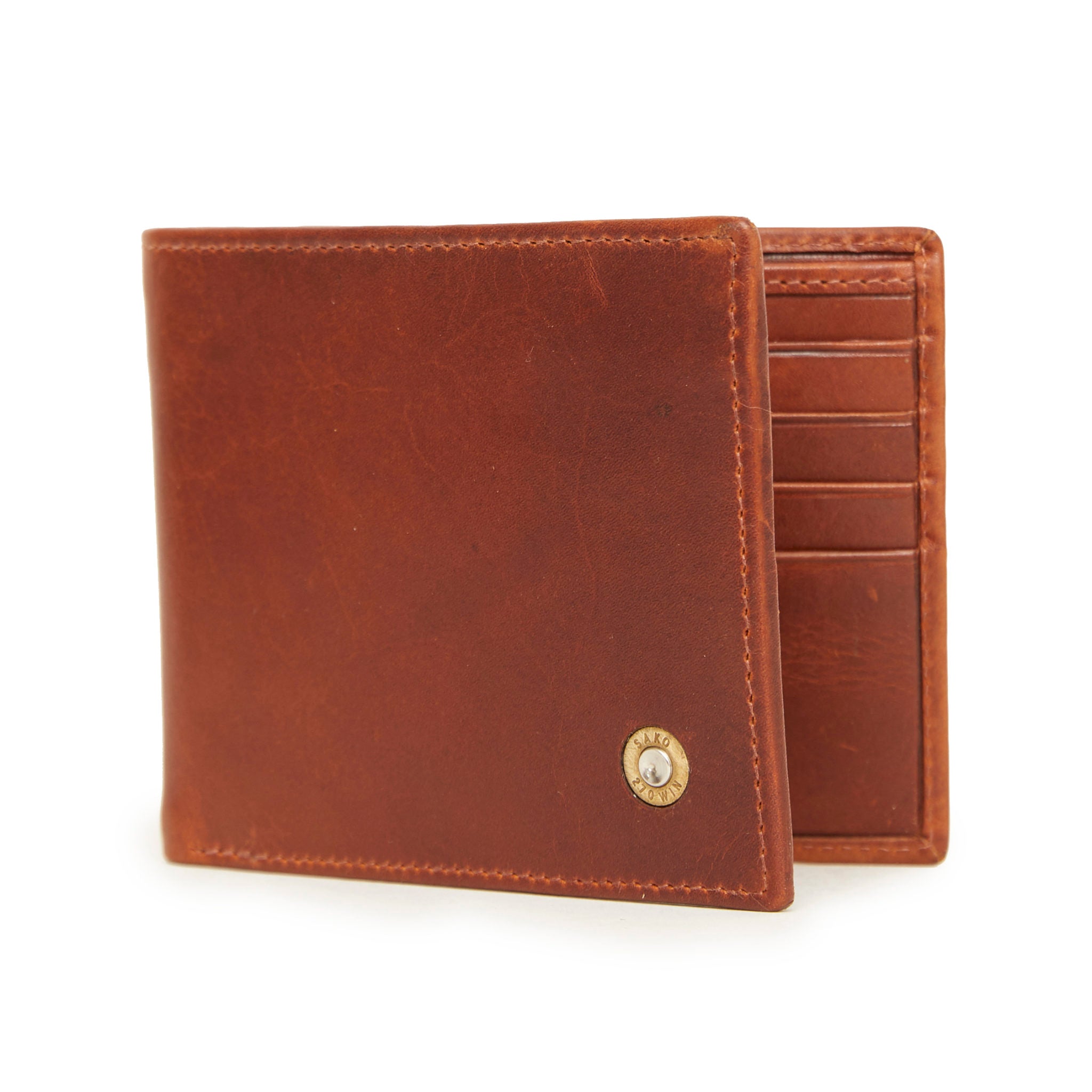 Leather Rifle Wallet - Cognac