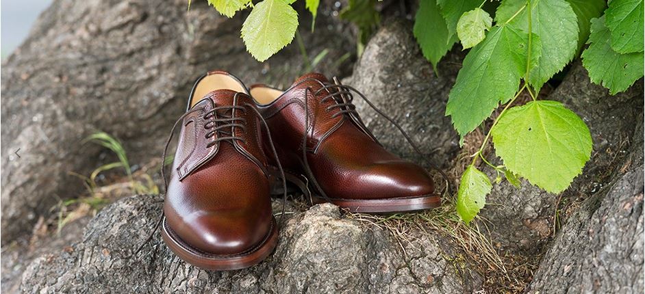 Skye Leather Dress Shoes - Cherry Grain
