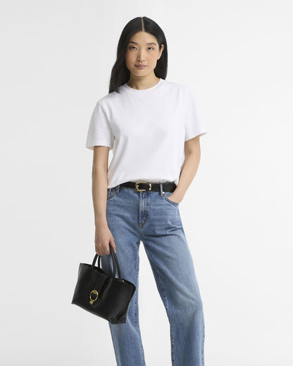 Alder Mini Leather Tote Bag - Black