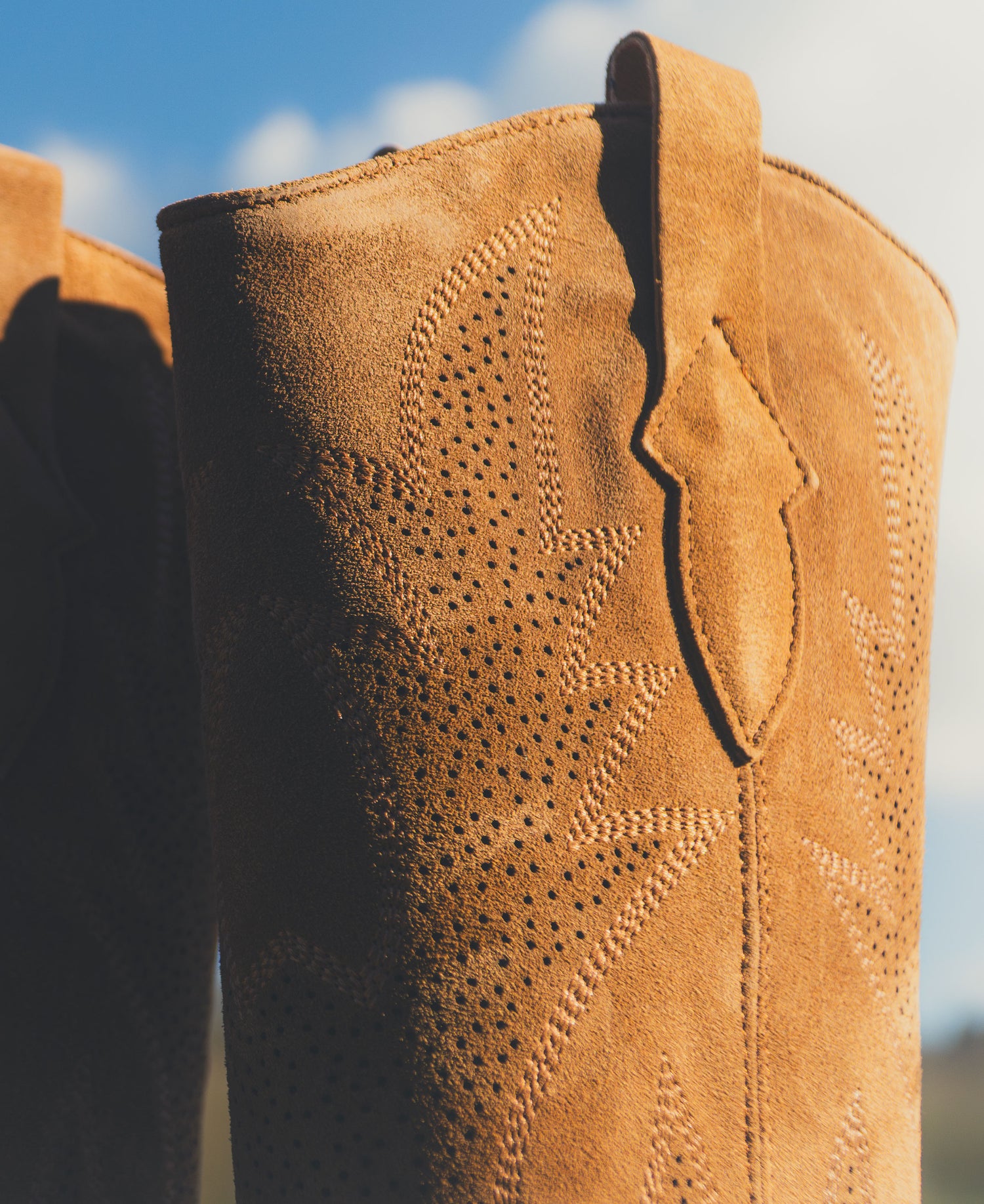 Holly Mid-Calf Cowboy Boots - Tan