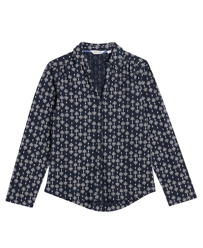 Annie Jersey Shirt - Navy Print