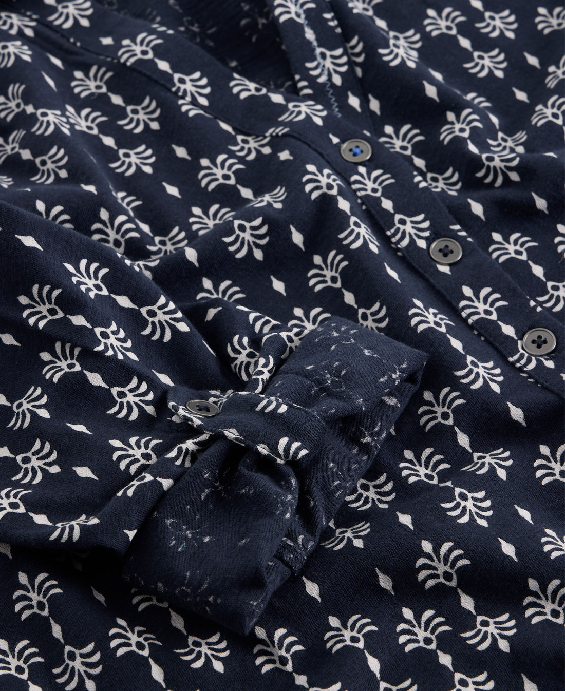 Annie Jersey Shirt - Navy Print