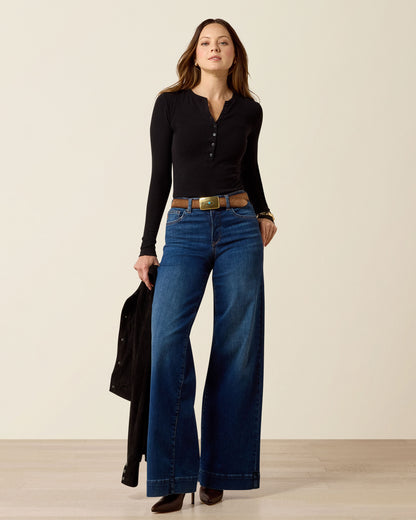 High Rise Vilma Ultrastretch Wide Leg Jeans - Norwalk