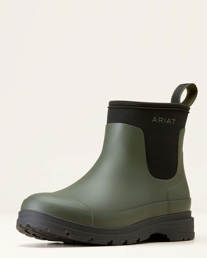 Kelmarsh Shortie Rubber Boot - Dark Olive