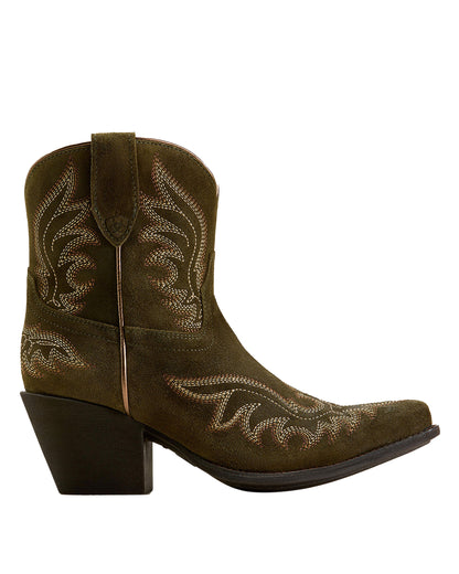 Chandler Western Boot - Soft Olive Suede