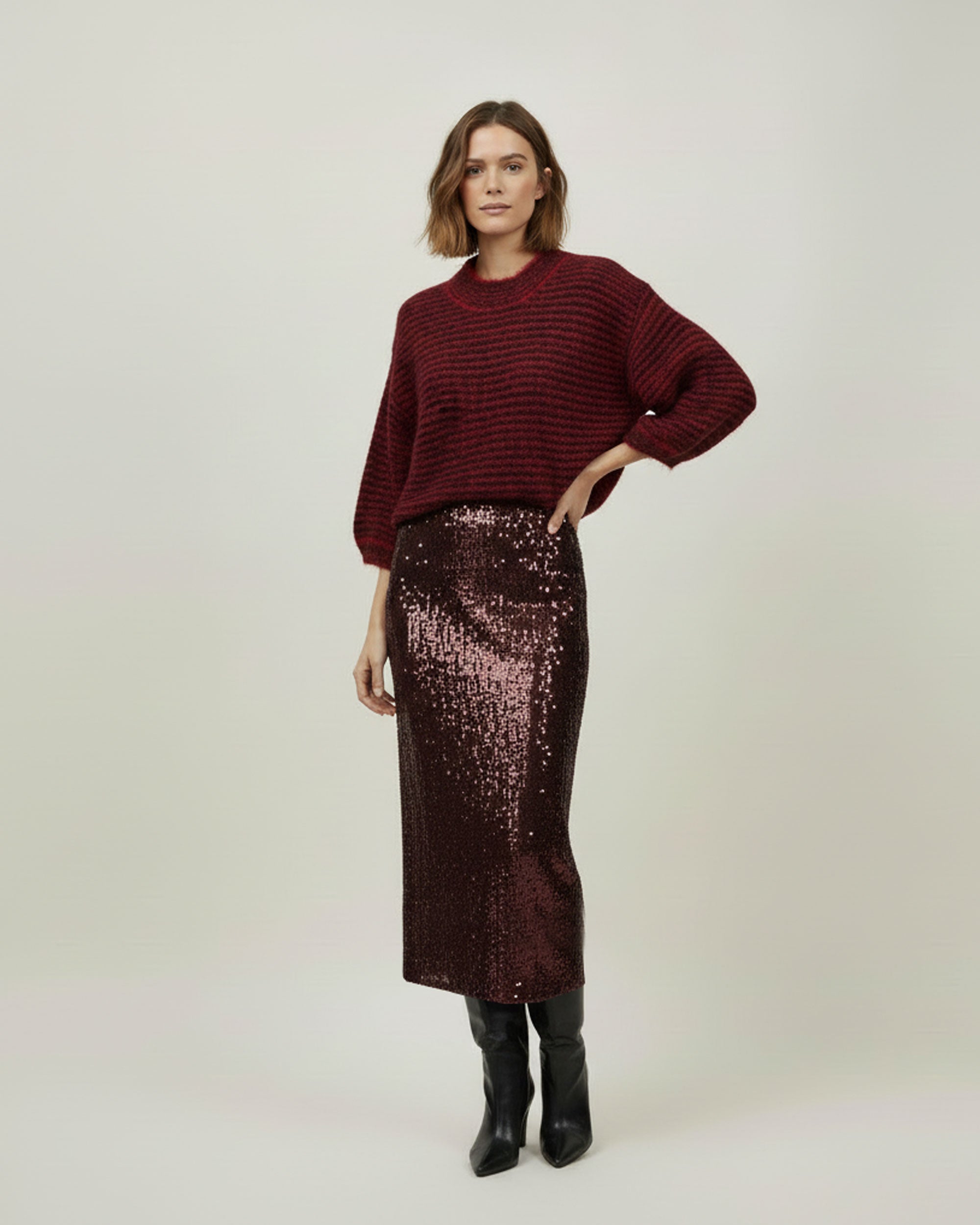 Jupe Cororia Skirt - Wine