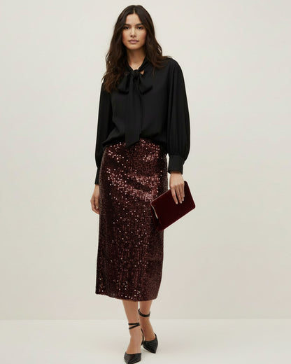 Jupe Cororia Skirt - Wine