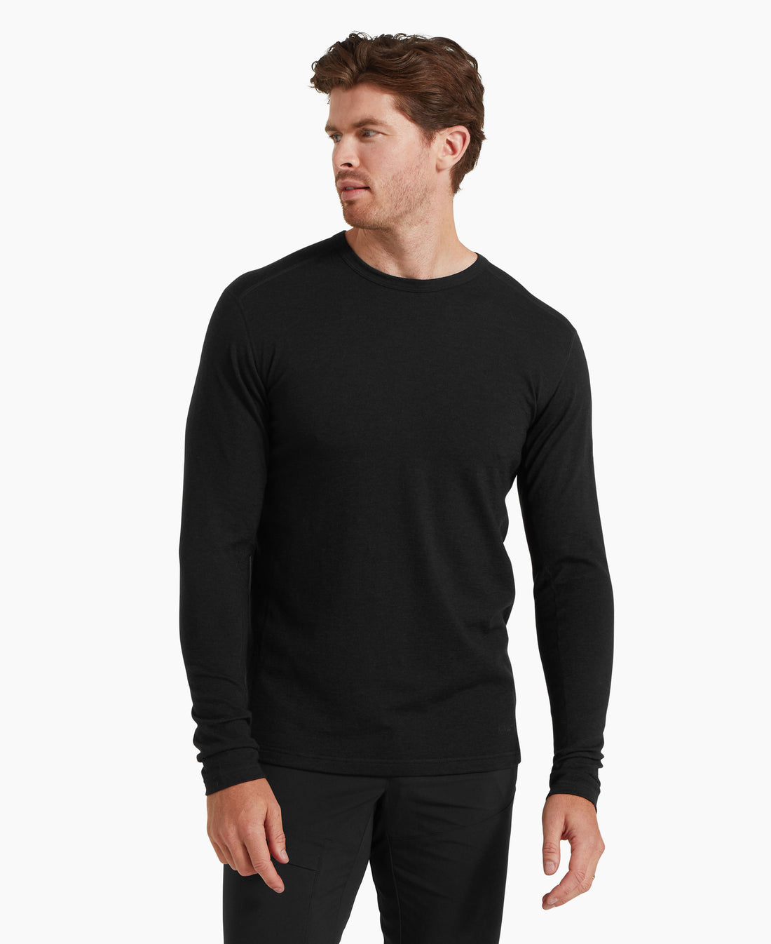 Redstone Long Sleeve Crew Baselayer Mens - Black
