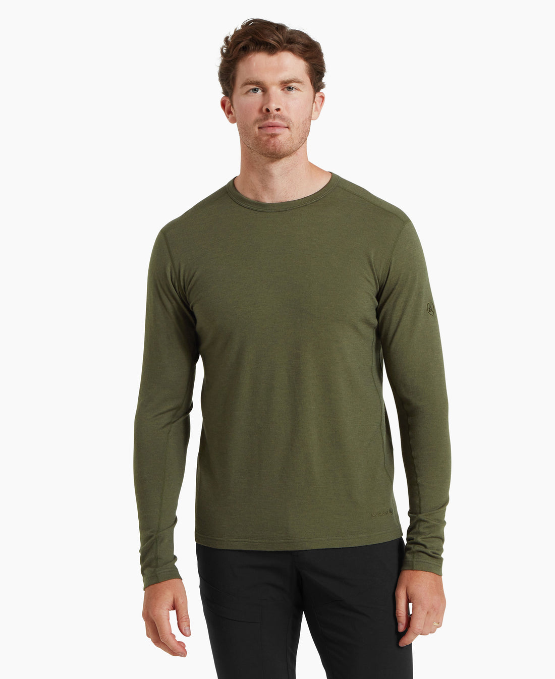 Redstone Long Sleeve Crew Baselayer Mens - Deep Green